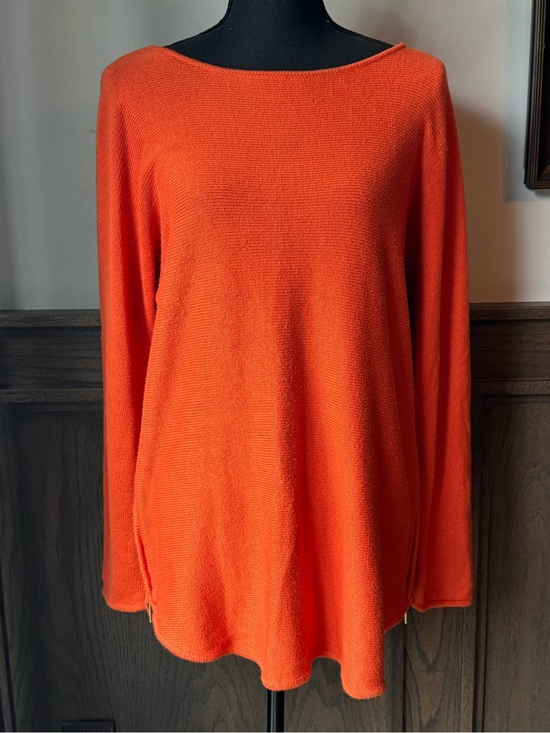 Michael Kors Tops - Michael Kors Women's Bright Orange Boatneck Pullover medium